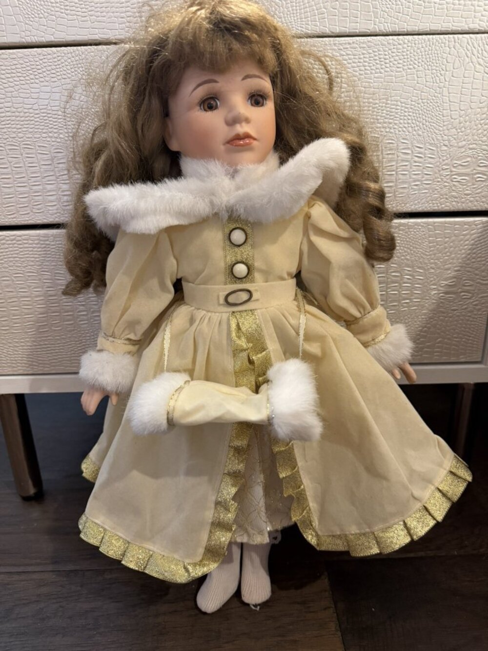 Regency Fine Arts Vintage Porcelain Doll Collectible Delicate Hand Panted
